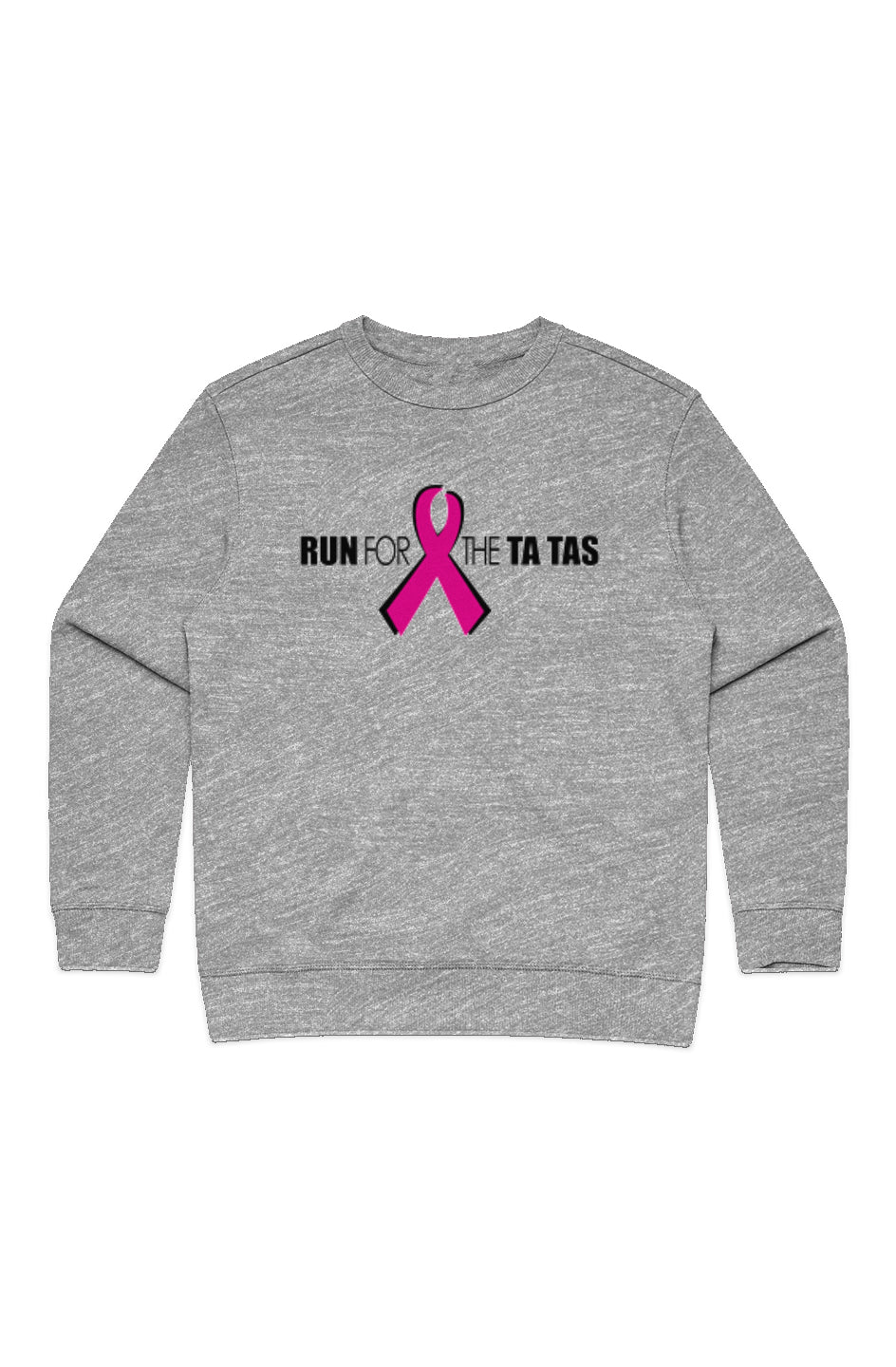 Run for the Ta Tas Ladies' Premium Crew Sweatshirt