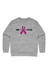 Run for the Ta Tas Ladies' Premium Crew Sweatshirt