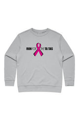 Run for the Ta Tas Ladies' Premium Crew Sweatshirt