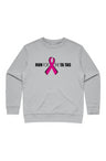 Run for the Ta Tas Ladies' Premium Crew Sweatshirt