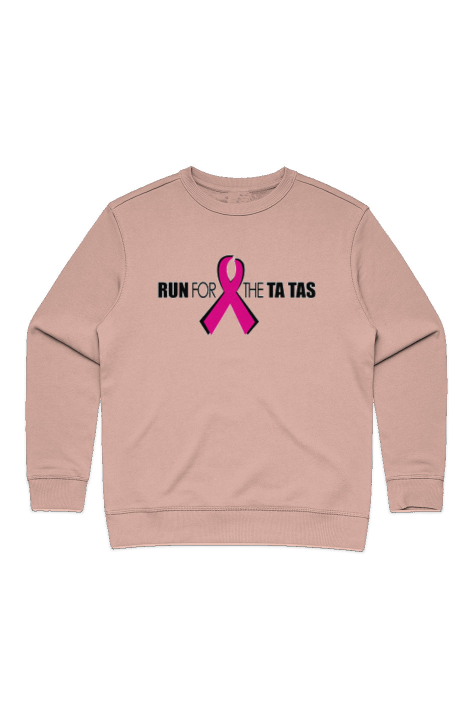 Run for the Ta Tas Ladies' Premium Crew Sweatshirt