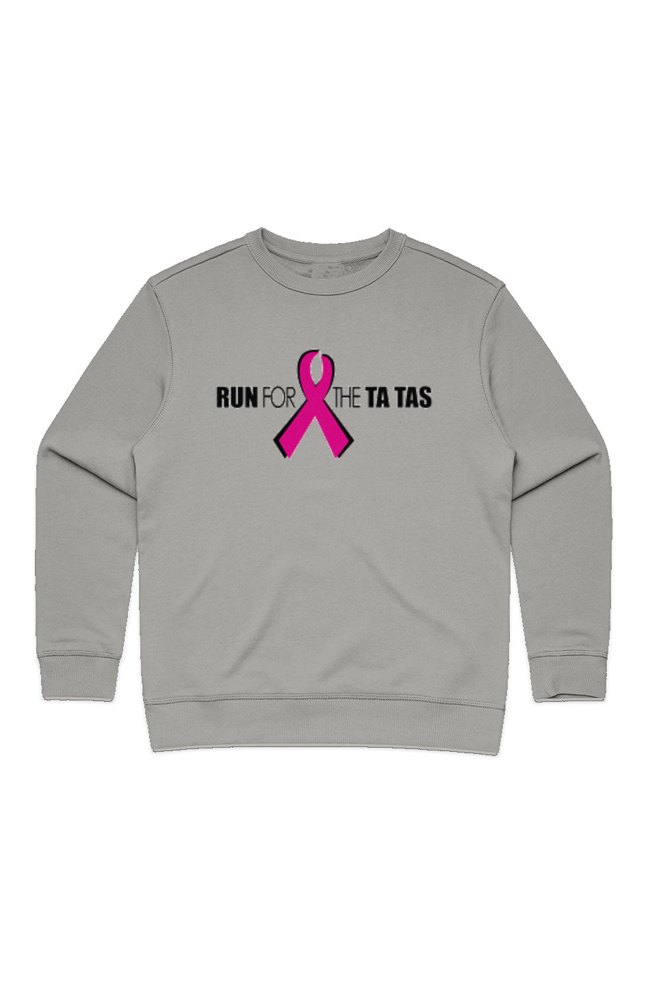 Run for the Ta Tas Ladies' Premium Crew Sweatshirt
