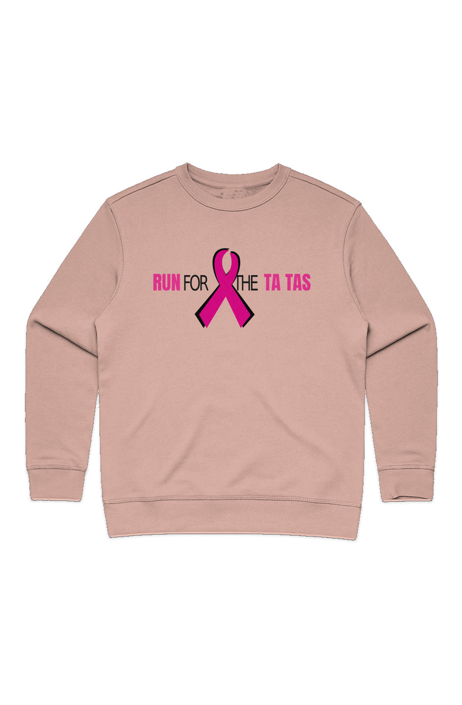 Run for the Ta Tas Ladies' Premium Crew Sweatshirt