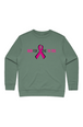Run for the Ta Tas Ladies' Premium Crew Sweatshirt