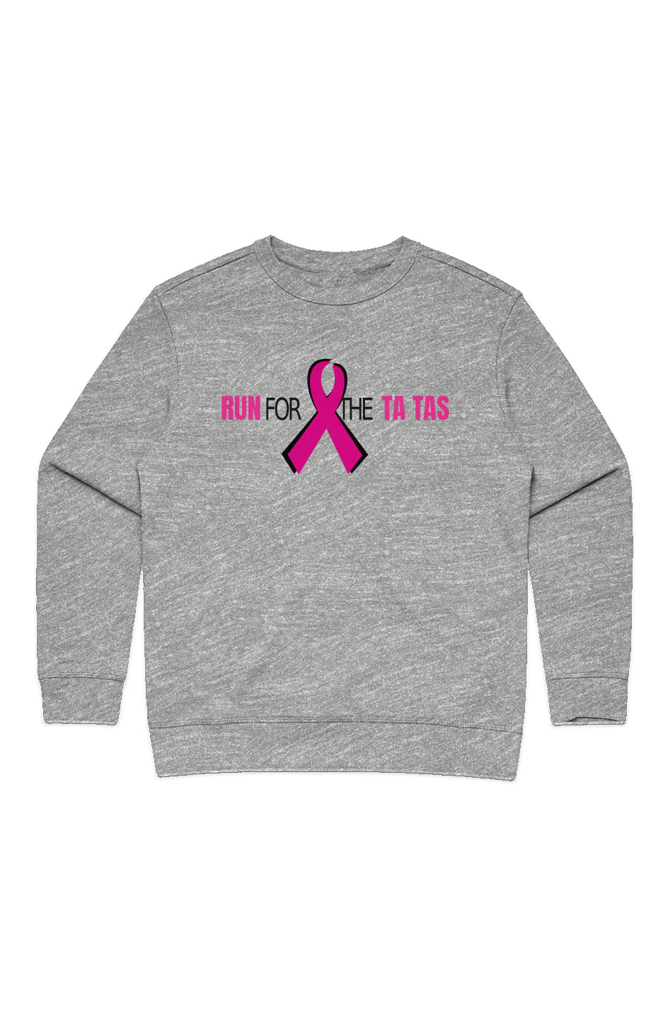Run for the Ta Tas Ladies' Premium Crew Sweatshirt