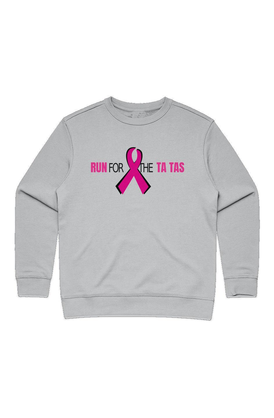Run for the Ta Tas Ladies' Premium Crew Sweatshirt