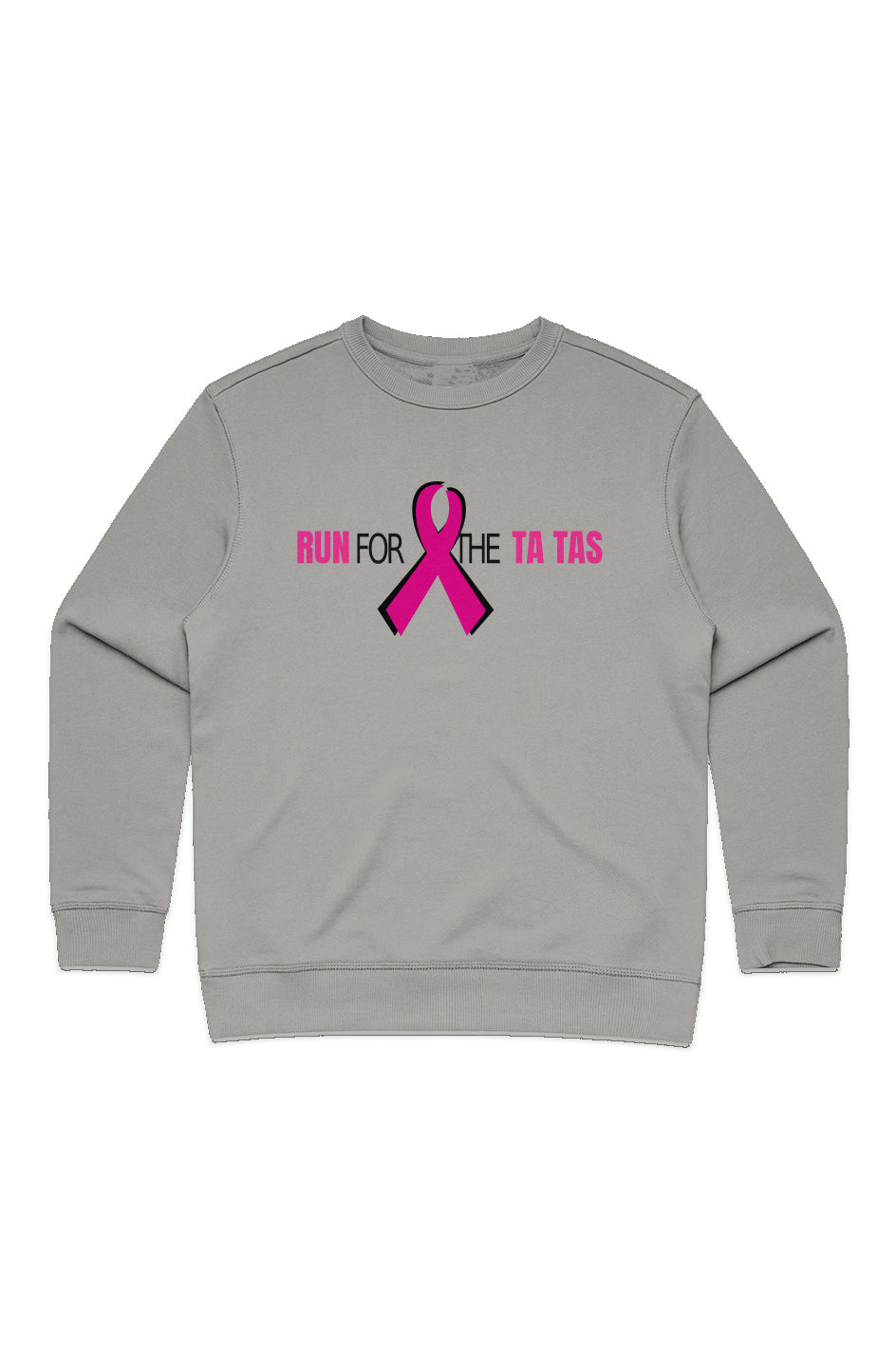 Run for the Ta Tas Ladies' Premium Crew Sweatshirt