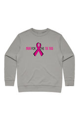 Run for the Ta Tas Ladies' Premium Crew Sweatshirt