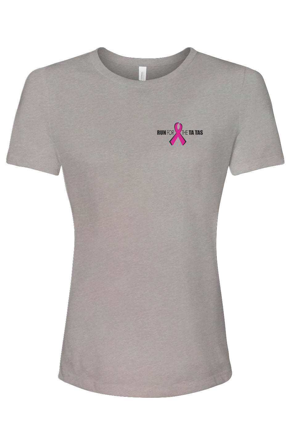 Run for the Ta Tas Ladies' Relaxed Fit Triblend Tee
