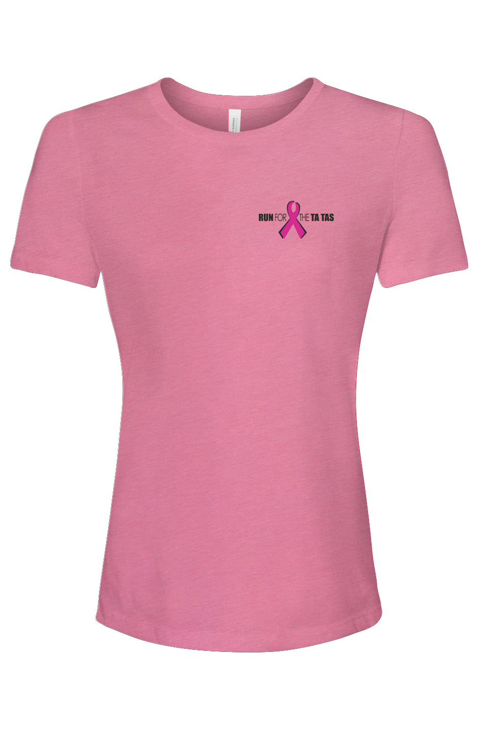 Run for the Ta Tas Ladies' Relaxed Fit Triblend Tee