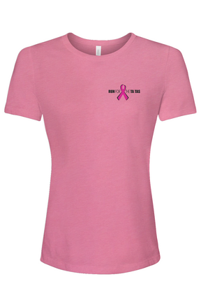 Run for the Ta Tas Ladies' Relaxed Fit Triblend Tee