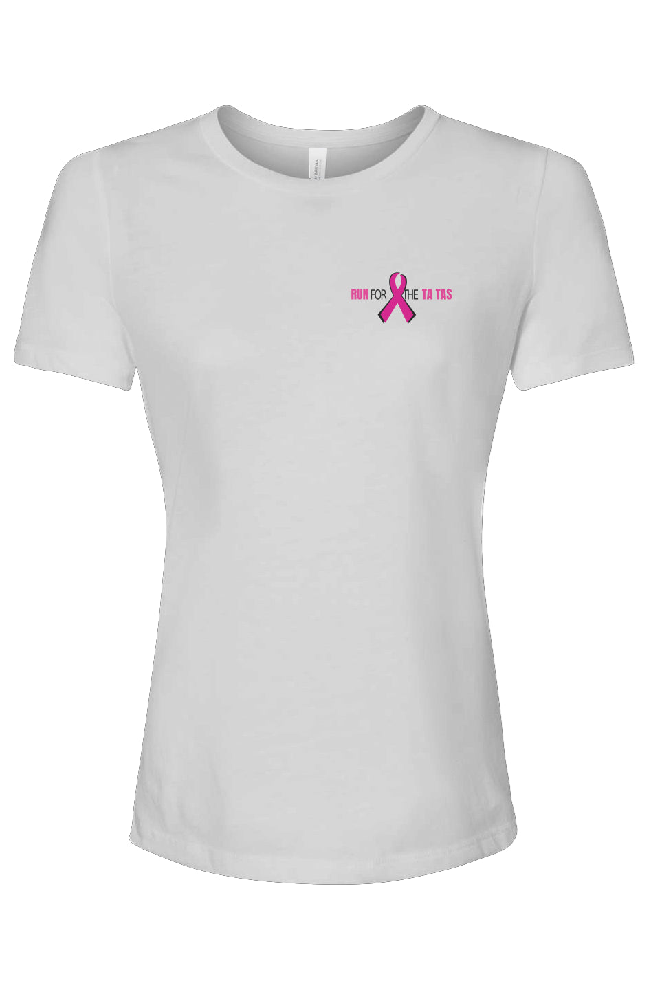 Run for the Ta Tas Ladies' Relaxed Fit Triblend Tee