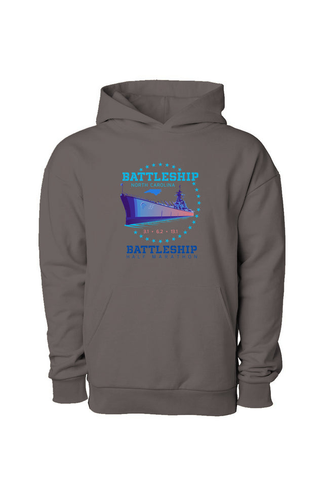 Battleship Half Marathon Premium Pullover Hooded Sweatshirt