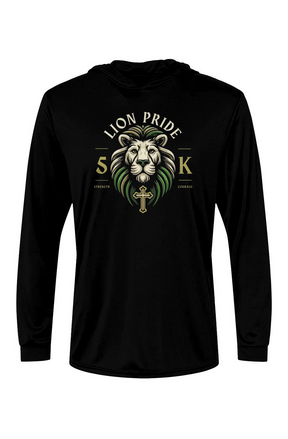 Lion Pride 5K Bahama Hooded L/S Performance Tee w/ UPF 50+