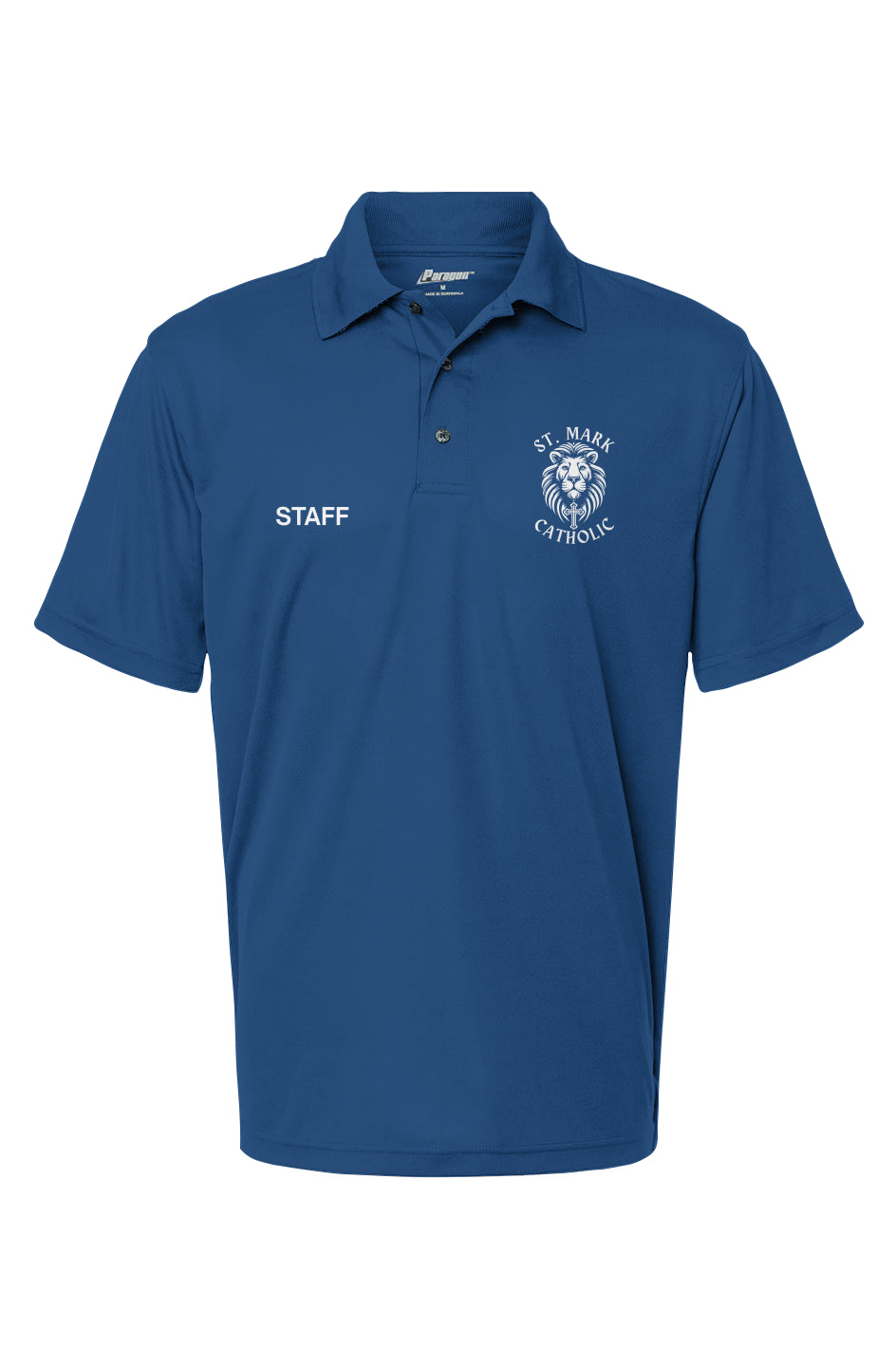 St. Mark Catholic Men's Saratoga Mini Mesh Polo