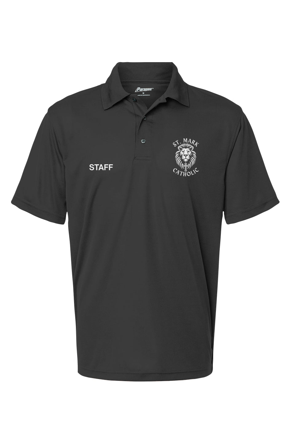 St. Mark Catholic Men's Saratoga Mini Mesh Polo
