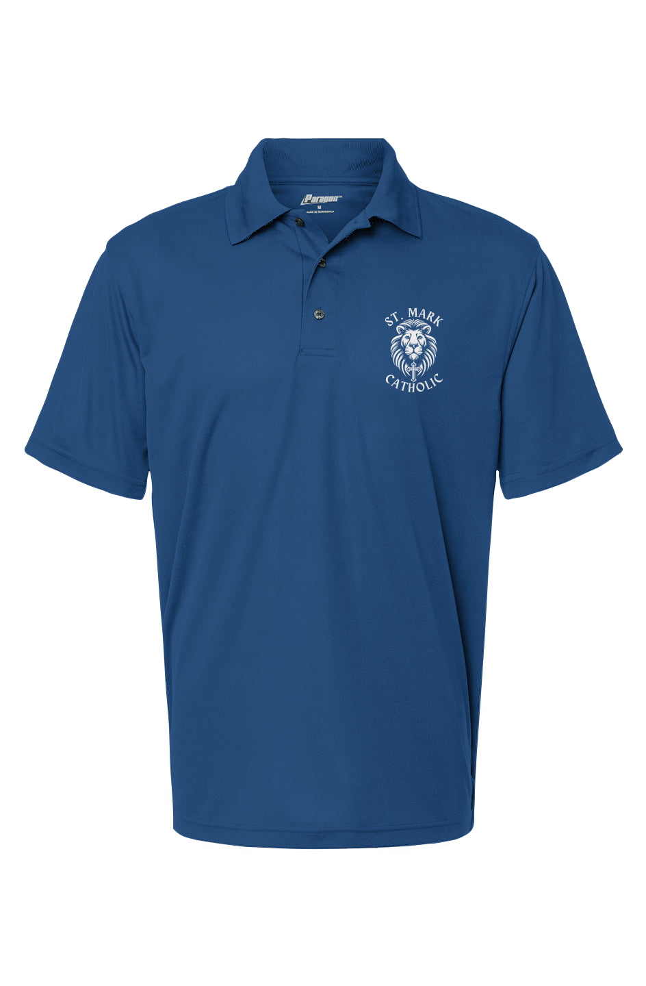 St. Mark Catholic Men's Saratoga Mini Mesh Polo