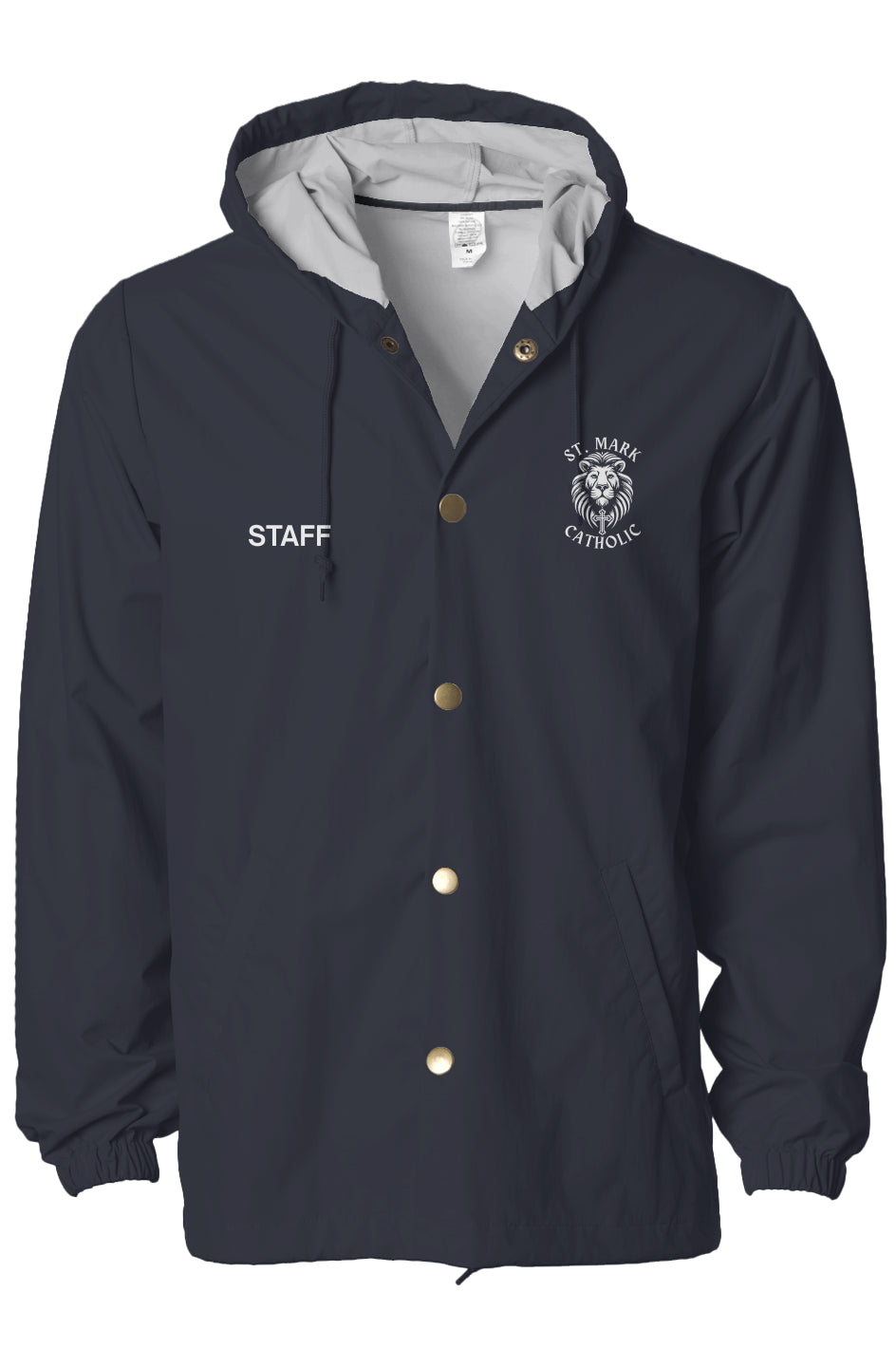 St. Mark Catholic Water-Resistant Lightweight Hooded Jacket