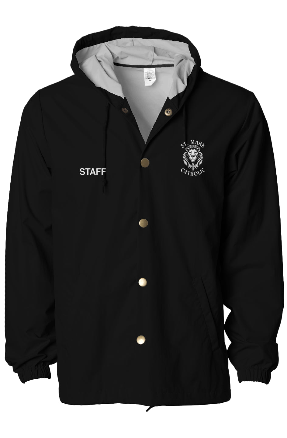St. Mark Catholic Water-Resistant Lightweight Hooded Jacket