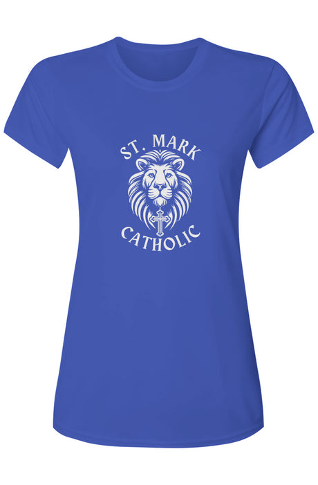 St. Mark Catholic Ladies' Performance Tee w/ UPF 50+