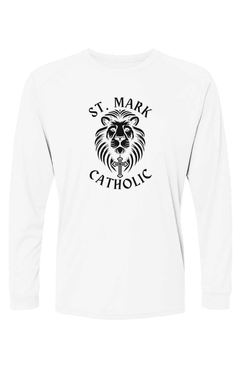St. Mark Catholic L/S Performance Tee w/ UPF 50+