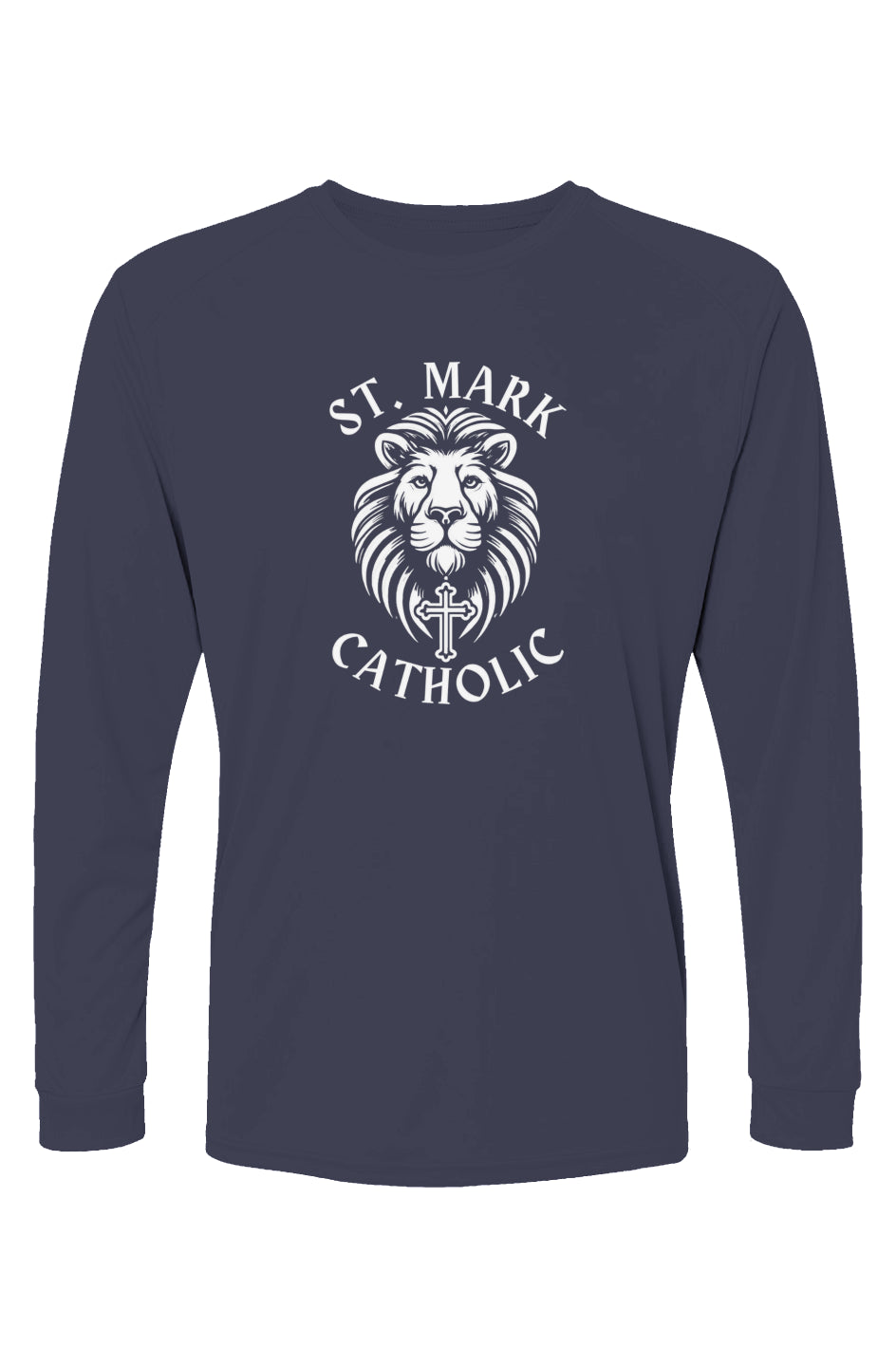 St. Mark Catholic L/S Performance Tee w/ UPF 50+