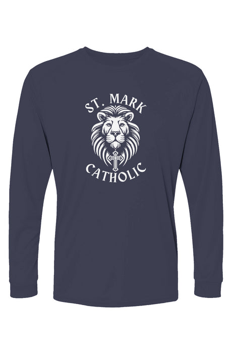 St. Mark Catholic L/S Performance Tee w/ UPF 50+