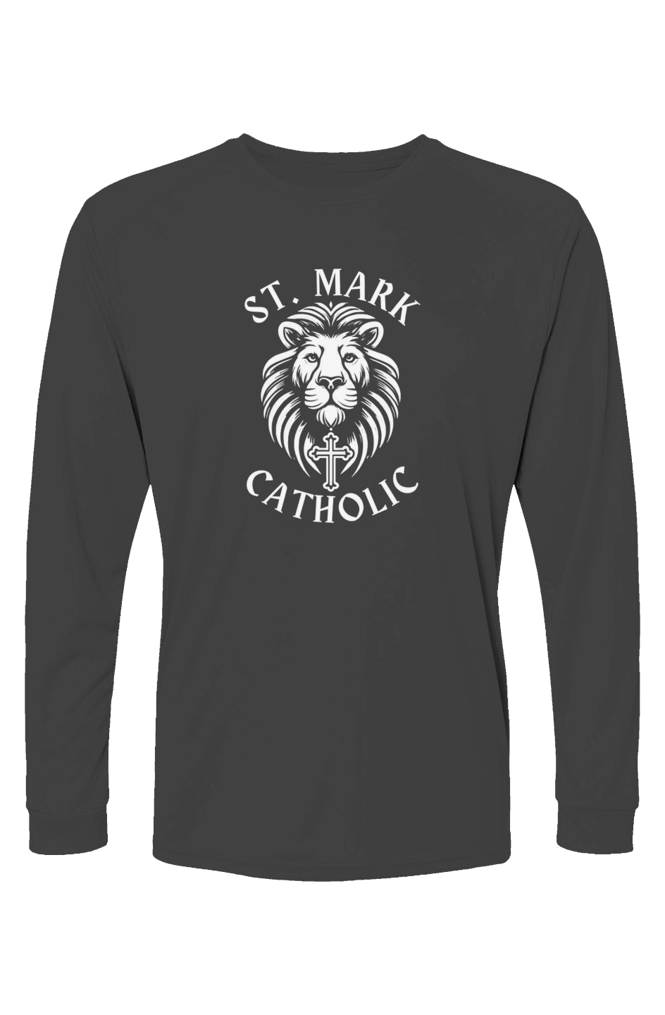 St. Mark Catholic L/S Performance Tee w/ UPF 50+