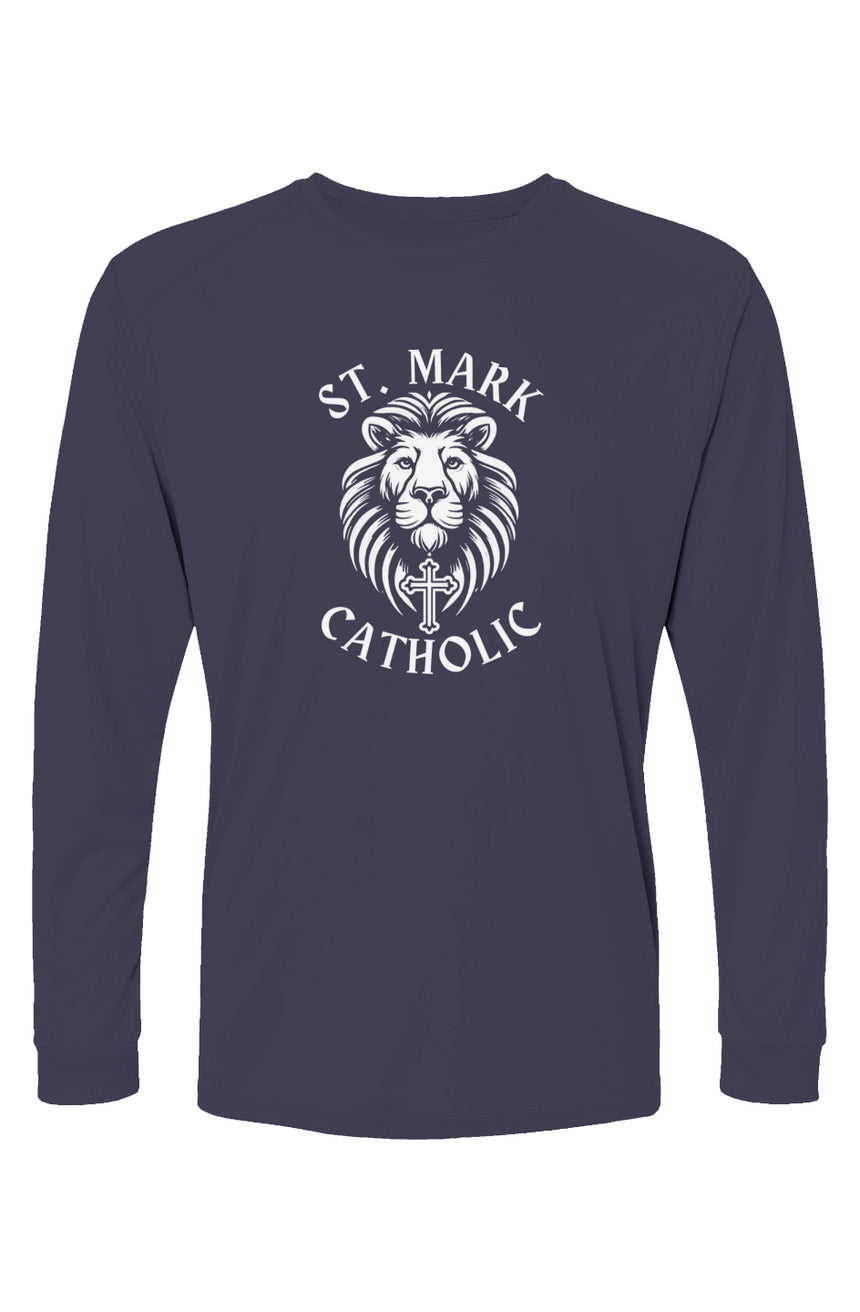 St. Mark Catholic Staff L/S Performance Tee w/ UPF 50+