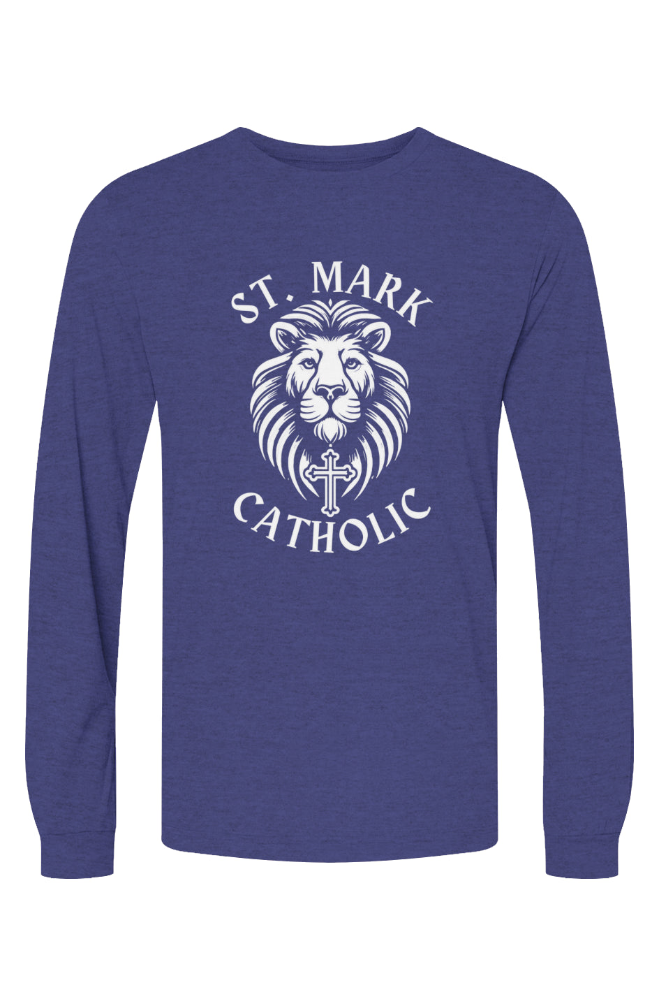 St. Mark Catholic Triblend L/S Tee