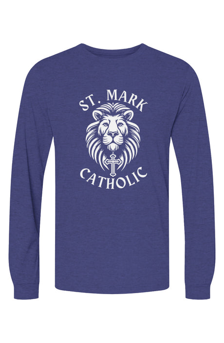 St. Mark Catholic Staff Triblend L/S Tee