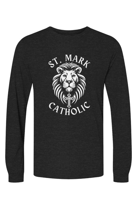 St. Mark Catholic Staff Triblend L/S Tee