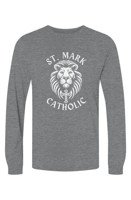 St. Mark Catholic Staff Triblend L/S Tee