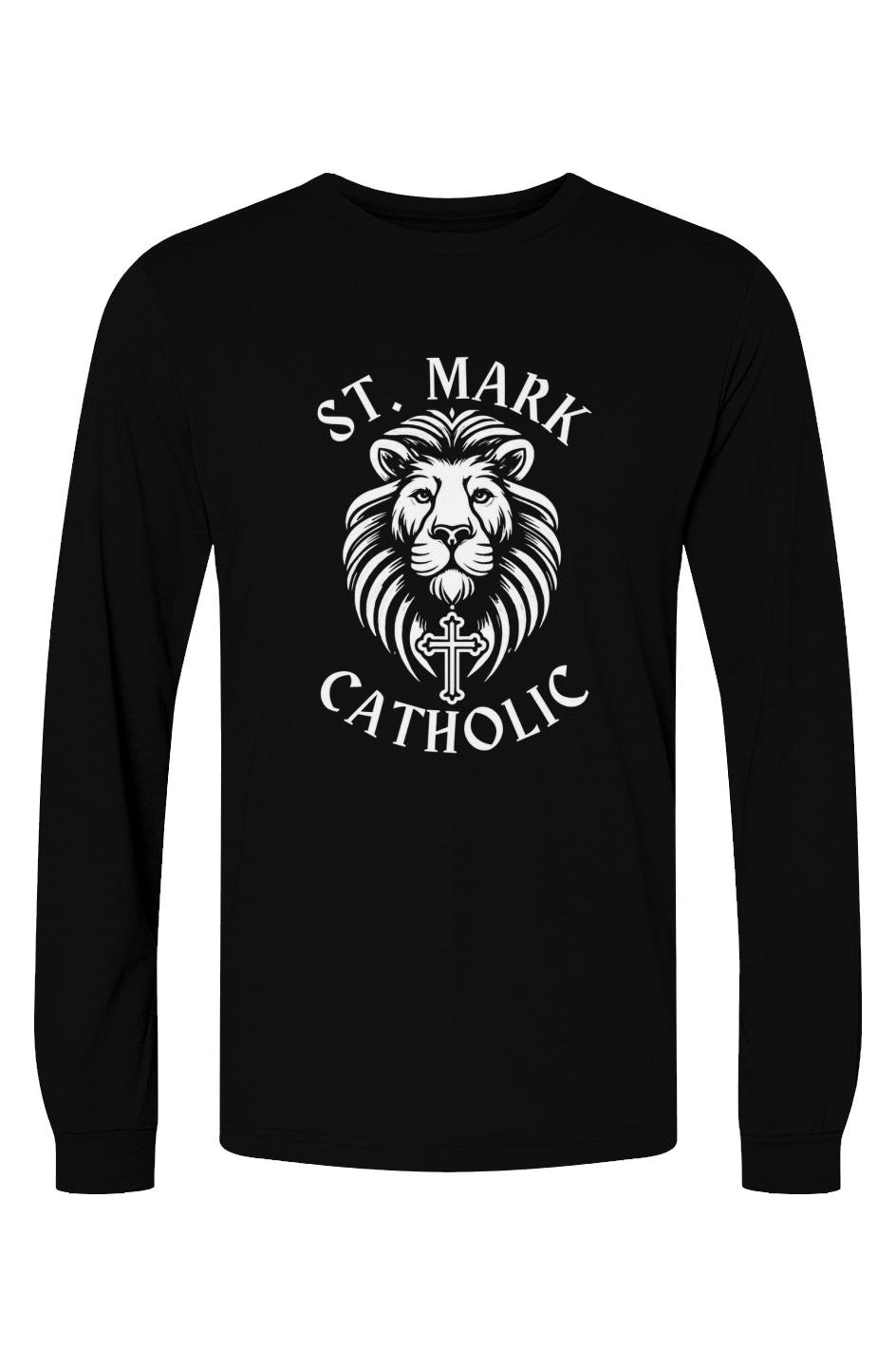 St. Mark Catholic Staff Triblend L/S Tee