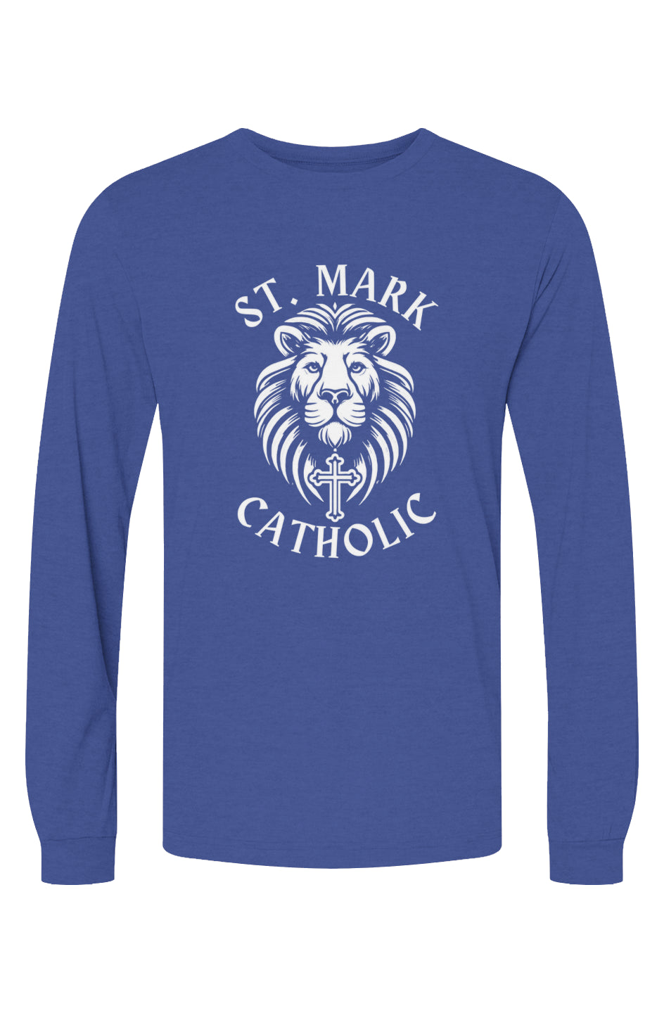 St. Mark Catholic Staff Triblend L/S Tee