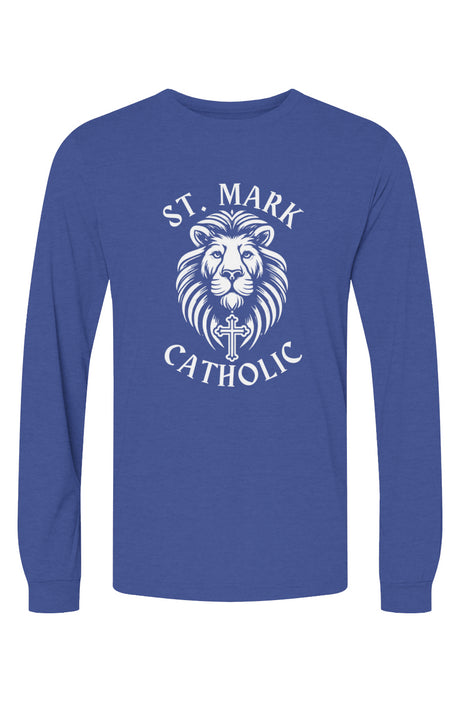 St. Mark Catholic Staff Triblend L/S Tee