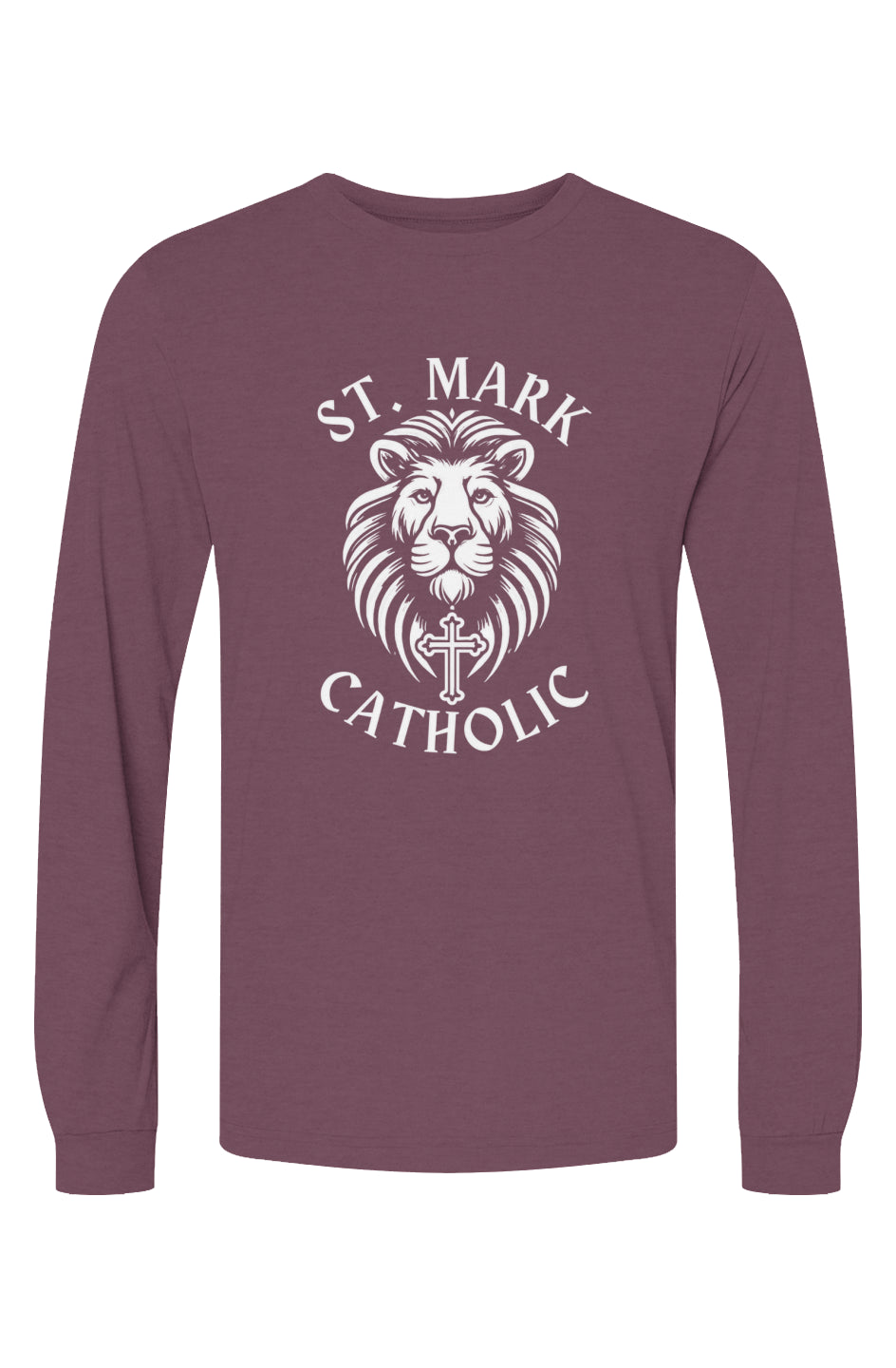 St. Mark Catholic Staff Triblend L/S Tee