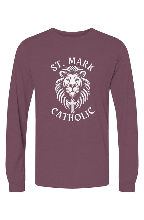 St. Mark Catholic Staff Triblend L/S Tee