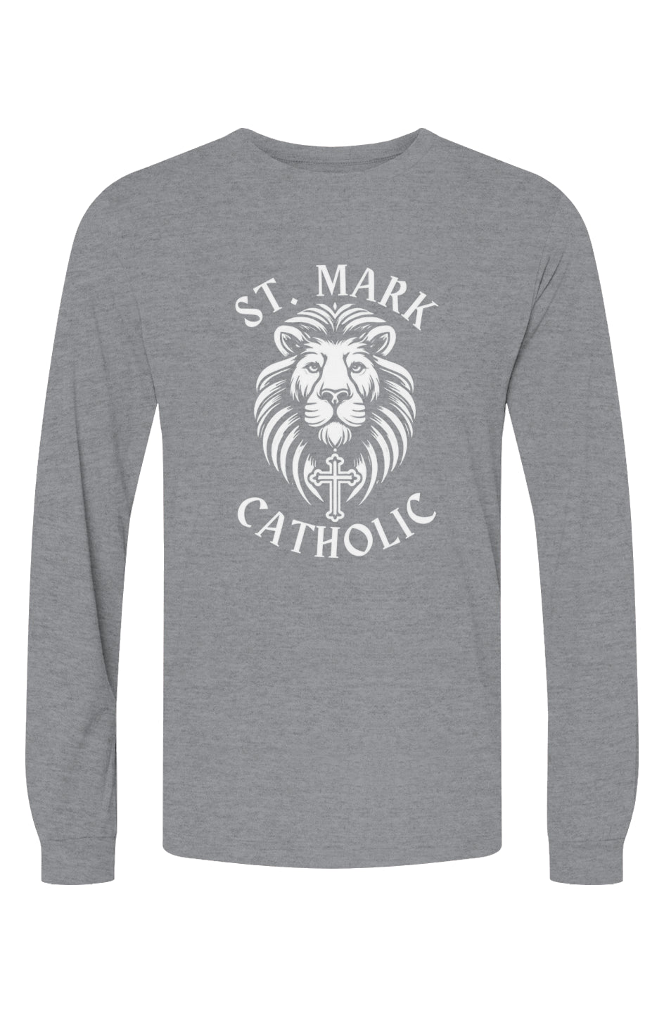 St. Mark Catholic Staff Triblend L/S Tee