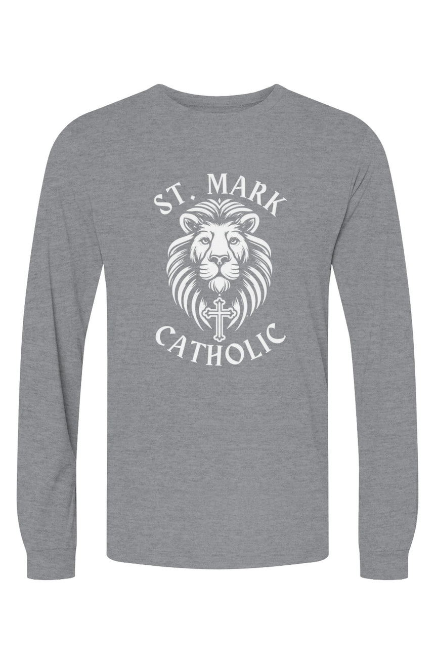 St. Mark Catholic Staff Triblend L/S Tee