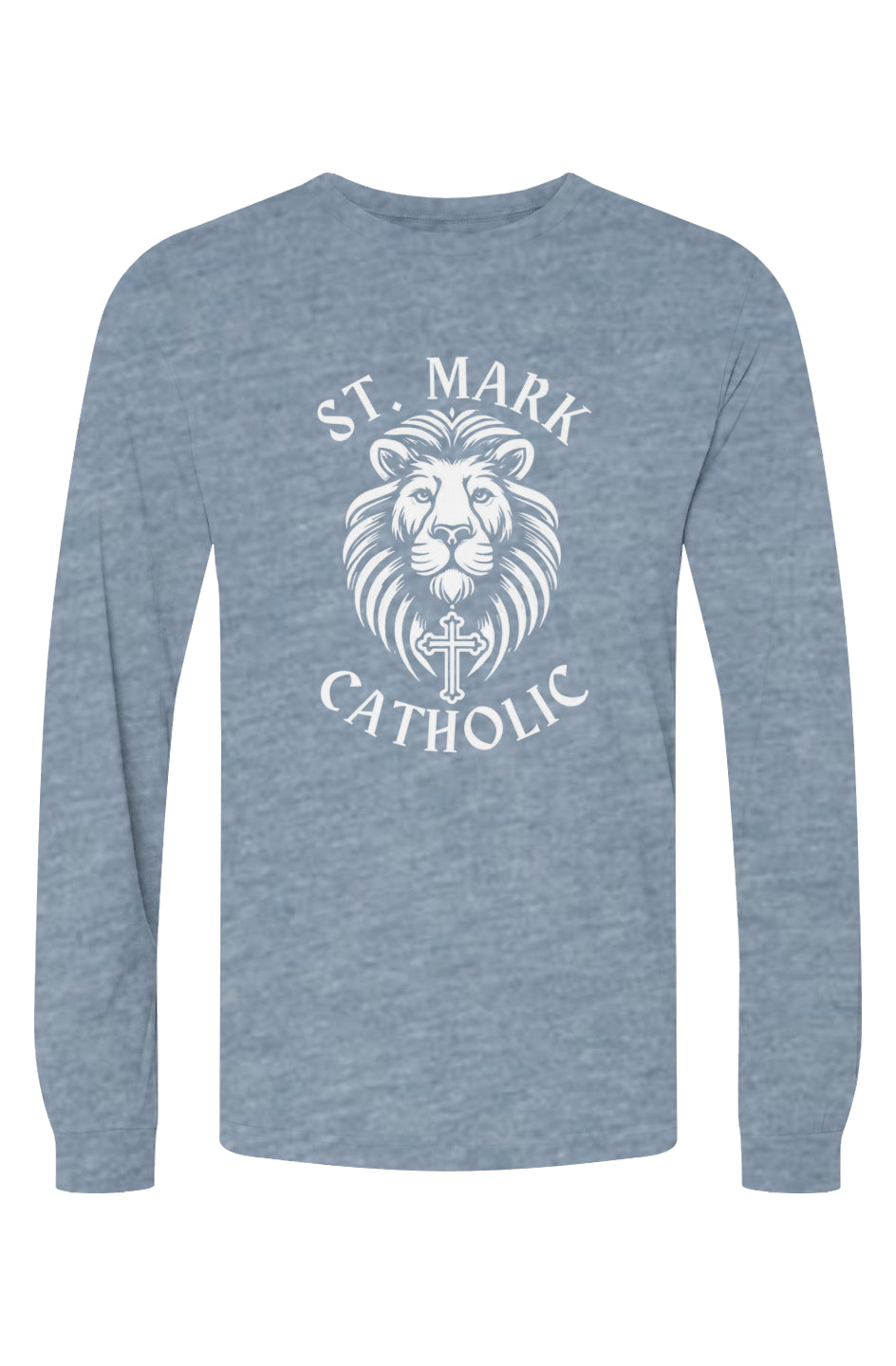 St. Mark Catholic Staff Triblend L/S Tee