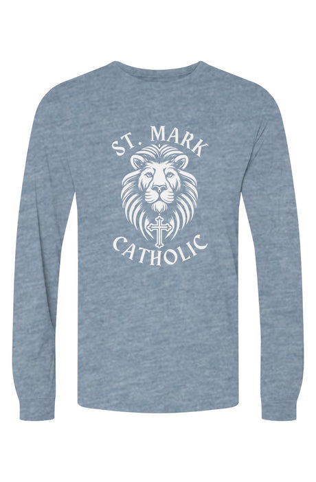 St. Mark Catholic Staff Triblend L/S Tee