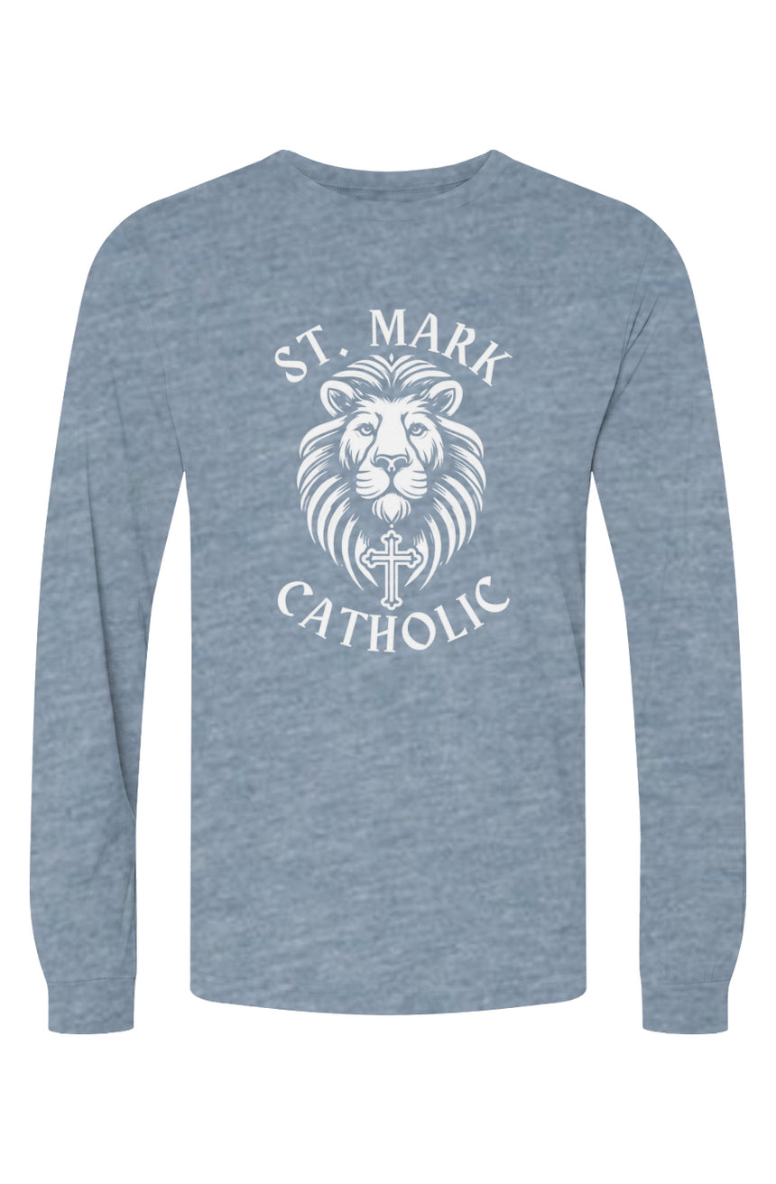 St. Mark Catholic Staff Triblend L/S Tee