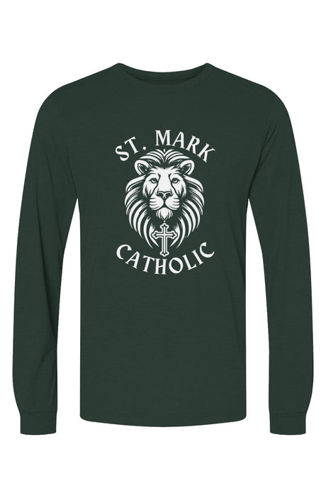 St. Mark Catholic Staff Triblend L/S Tee