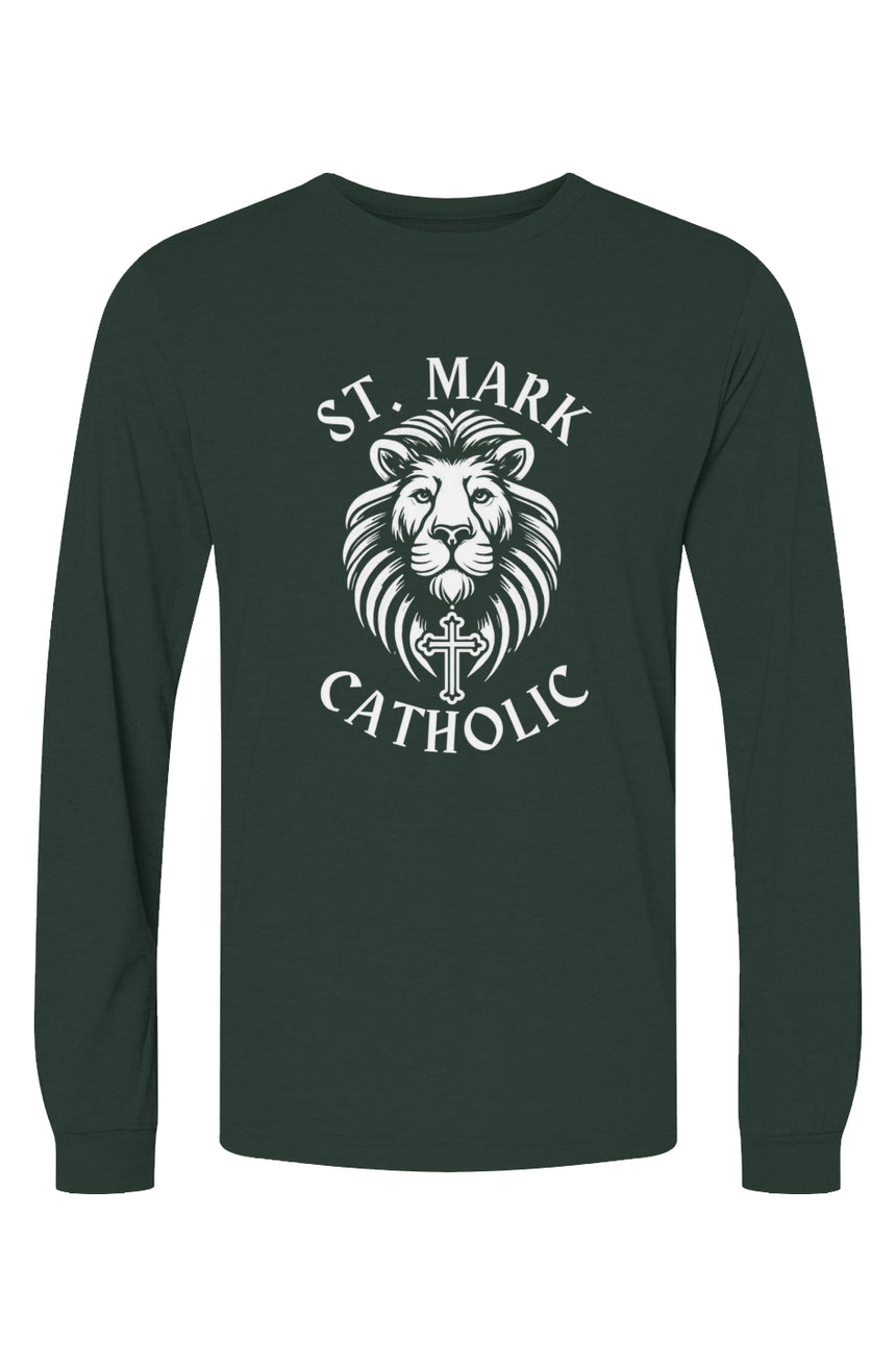St. Mark Catholic Staff Triblend L/S Tee