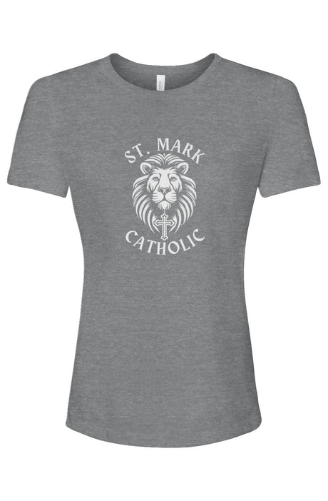 St. Mark Catholic Ladies' Relaxed Fit Staff Triblend Tee