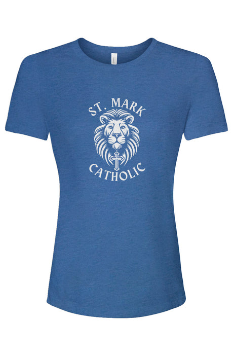 St. Mark Catholic Ladies' Relaxed Fit Staff Triblend Tee
