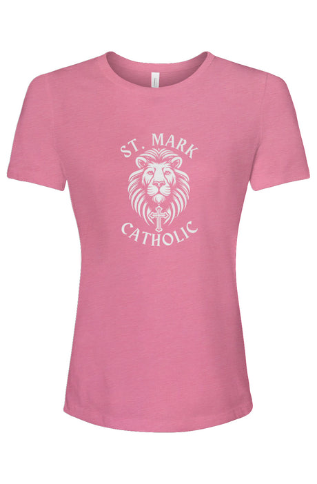 St. Mark Catholic Ladies' Relaxed Fit Staff Triblend Tee