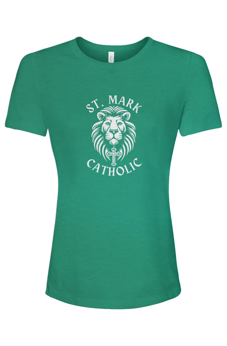 St. Mark Catholic Ladies' Relaxed Fit Staff Triblend Tee