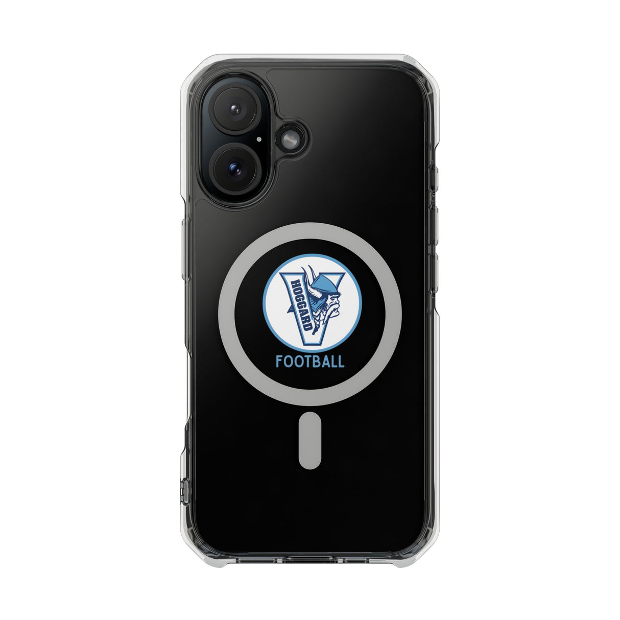Hoggard Vikings Football Clear Magnetic MagSafe iPhone Case